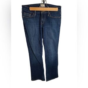 LEVI Women’s 545 dark wash denim jeans Low Boot Cut. - Size 8 Great Used Shape